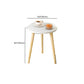 Contemporary Wooden Single Coffee Table 3 Legs Round Cocktail Table Clearhalo 'Coffee & Accent Tables' 'Coffee Tables' 'coffee_tables' 'furn' 'furn_coffee_tables' 'Furniture' 'Living Room Furniture' 6671137