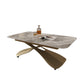 No Distressing Slate Coffee Table Rectangle Cocktail Table for Bedroom Marble Gold Clearhalo 'Coffee & Accent Tables' 'Coffee Tables' 'coffee_tables' 'furn' 'furn_coffee_tables' 'Furniture' 'Living Room Furniture' 6671160