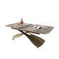 No Distressing Slate Coffee Table Rectangle Cocktail Table for Bedroom Grey Gold Clearhalo 'Coffee & Accent Tables' 'Coffee Tables' 'coffee_tables' 'furn' 'furn_coffee_tables' 'Furniture' 'Living Room Furniture' 6671164