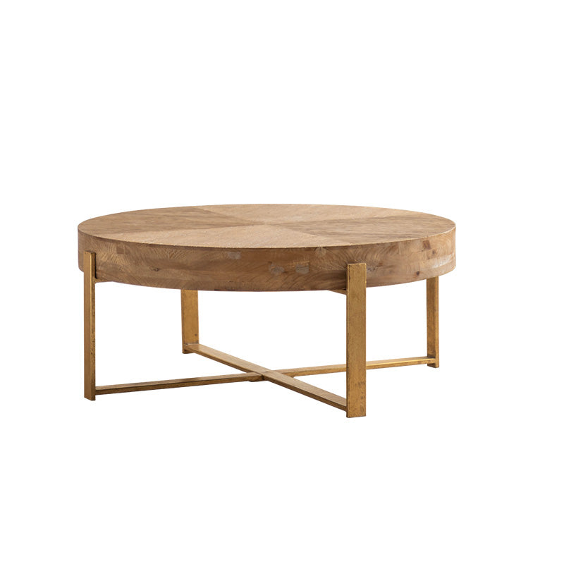 Solid Wood Coffee Table Block Natural Color Coffee Table for Living Room 32"L x 32"W x 13"H Clearhalo 'Coffee & Accent Tables' 'Coffee Tables' 'coffee_tables' 'furn' 'furn_coffee_tables' 'Furniture' 'Living Room Furniture' 6671394
