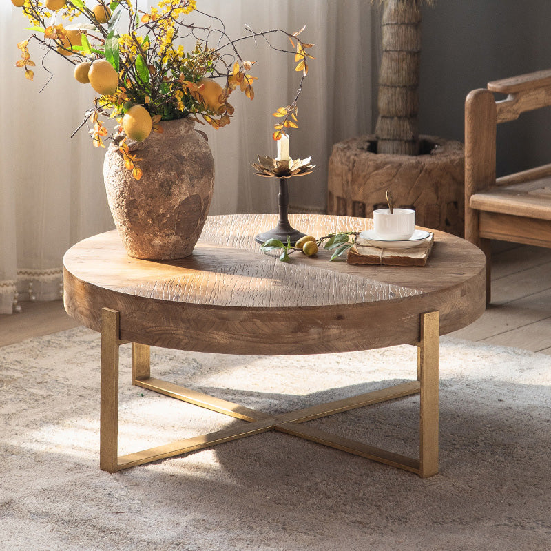 Solid Wood Coffee Table Block Natural Color Coffee Table for Living Room Clearhalo 'Coffee & Accent Tables' 'Coffee Tables' 'coffee_tables' 'furn' 'furn_coffee_tables' 'Furniture' 'Living Room Furniture' 6671396