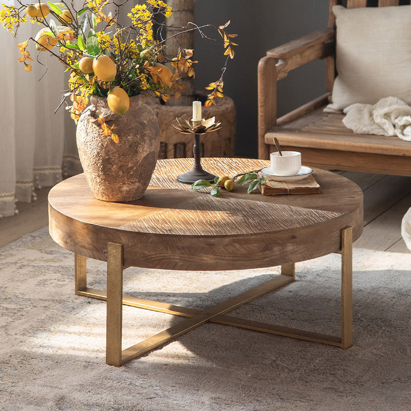 Solid Wood Coffee Table Block Natural Color Coffee Table for Living Room Clearhalo 'Coffee & Accent Tables' 'Coffee Tables' 'coffee_tables' 'furn' 'furn_coffee_tables' 'Furniture' 'Living Room Furniture' 6671400