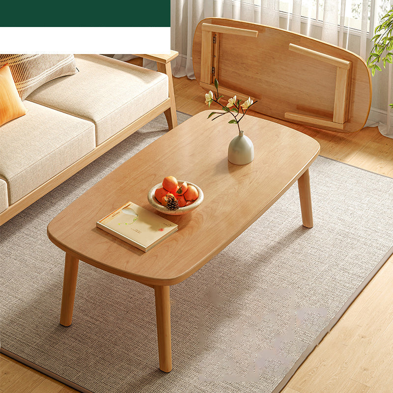 Tavolino laterale contemporaneo da 17 "H -tavolo in legno in legno massiccio