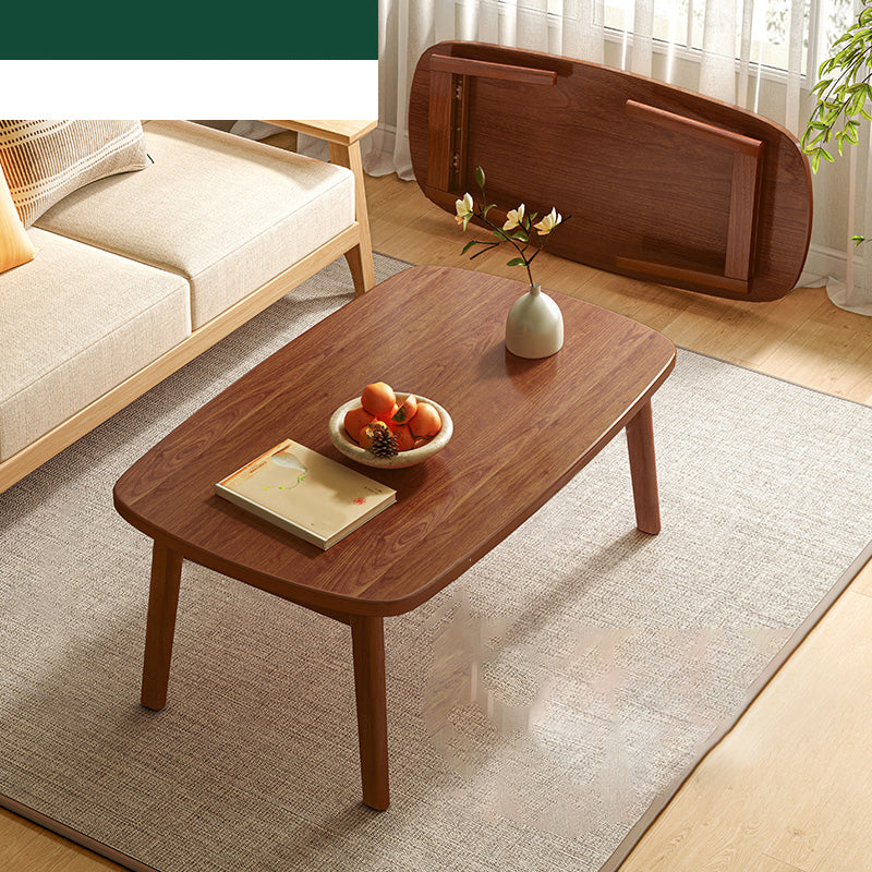 Tavolino laterale contemporaneo da 17 "H -tavolo in legno in legno massiccio