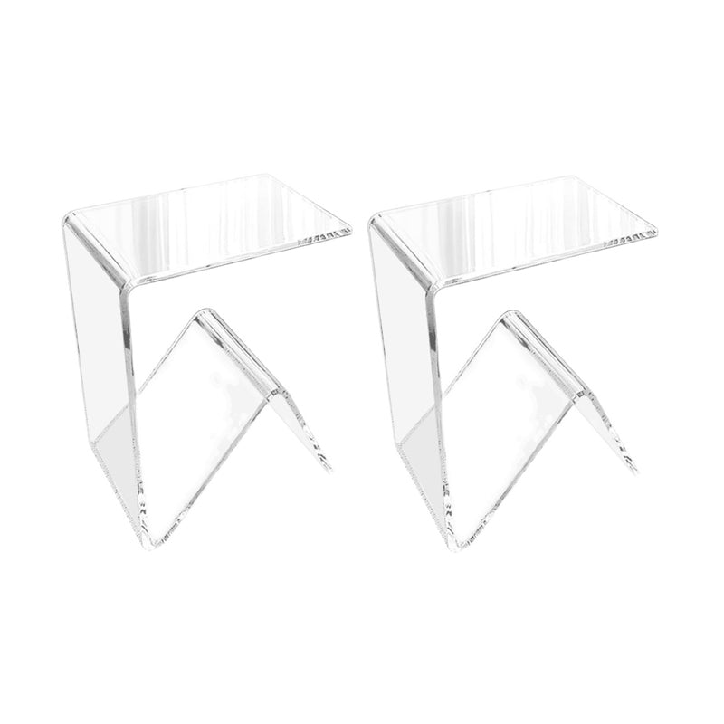 Plastic Abstract End Table Rectangular Corner Table for Living Room