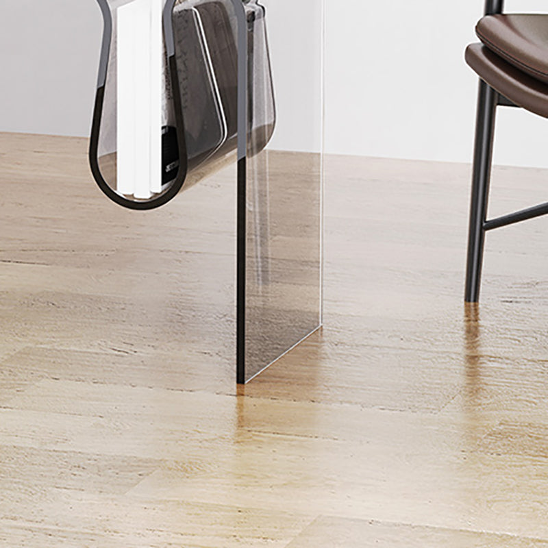 Plastic Sled End Table Rectangular Corner Table for Living Room