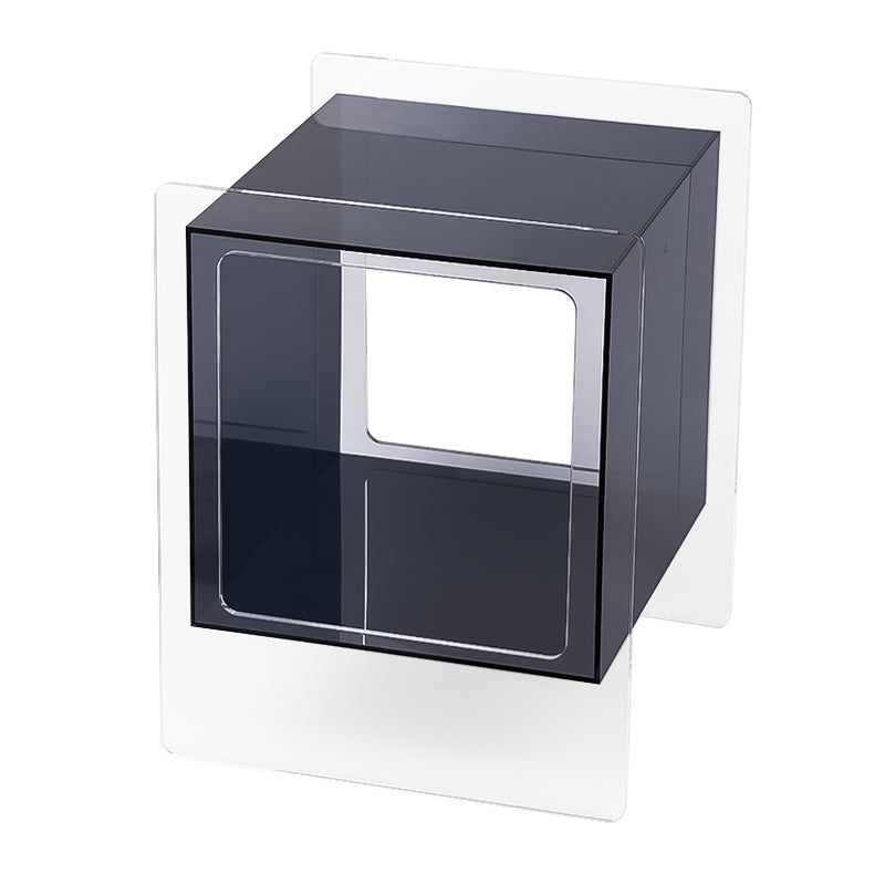 Modern Square End Table Double Tier Corner Table with Storage Clearhalo 'Coffee & Accent Tables' 'End & Side Tables' 'end_side_tables' 'furn' 'furn_end_side_tables' 'Furniture' 'Living Room Furniture' 6671688