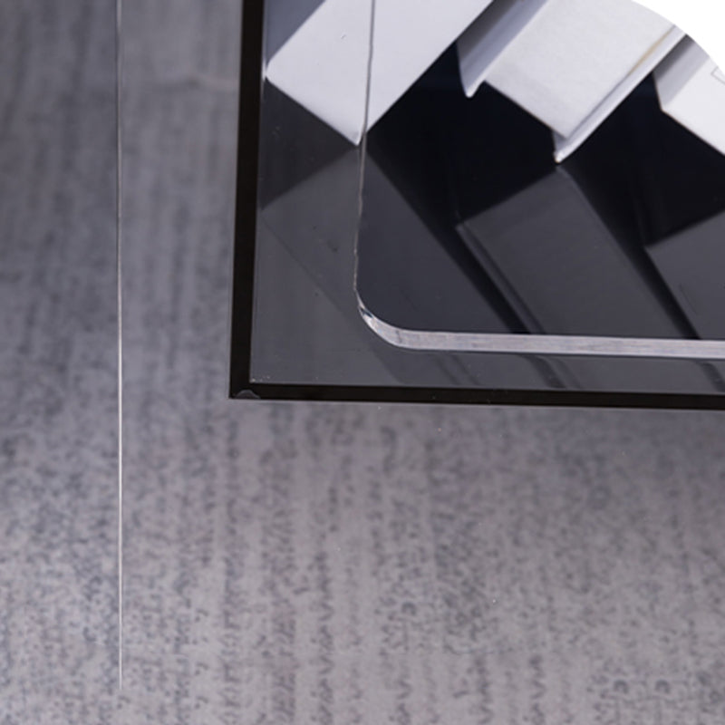 Modern Square End Table Double Tier Corner Table with Storage Clearhalo 'Coffee & Accent Tables' 'End & Side Tables' 'end_side_tables' 'furn' 'furn_end_side_tables' 'Furniture' 'Living Room Furniture' 6671693