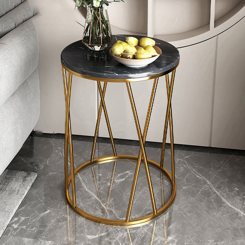 Contemporary Side Table Metal Accent Side Table for Living Room
