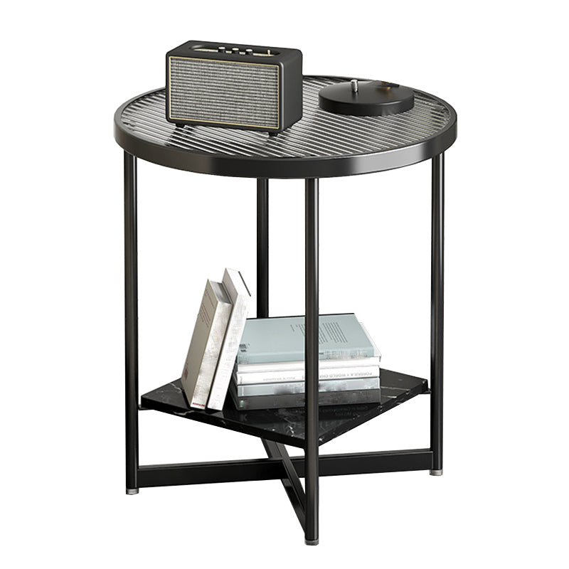 Contemporary Side Table Metal Accent Side Table for Living Room