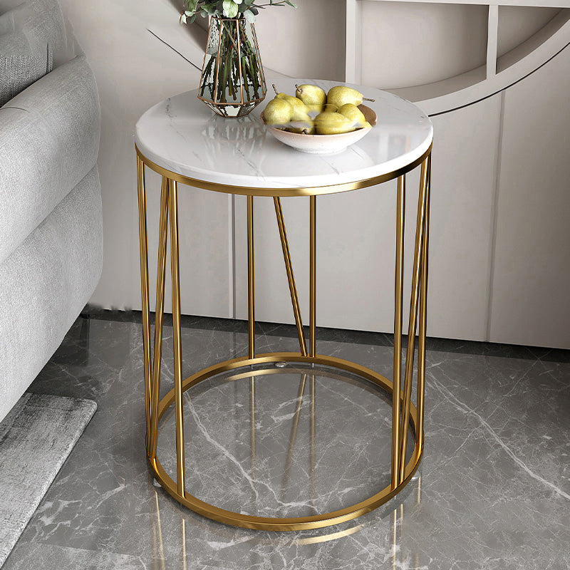 Contemporary Side Table Metal Accent Side Table for Living Room