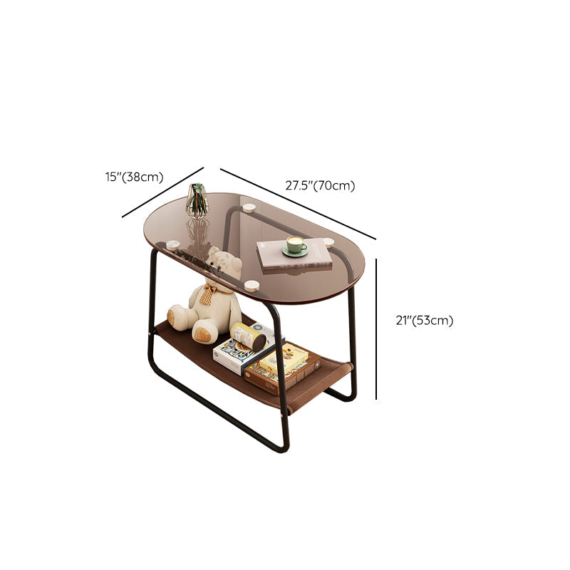 Contemporary Side Table Metal Accent Side Table for Living Room