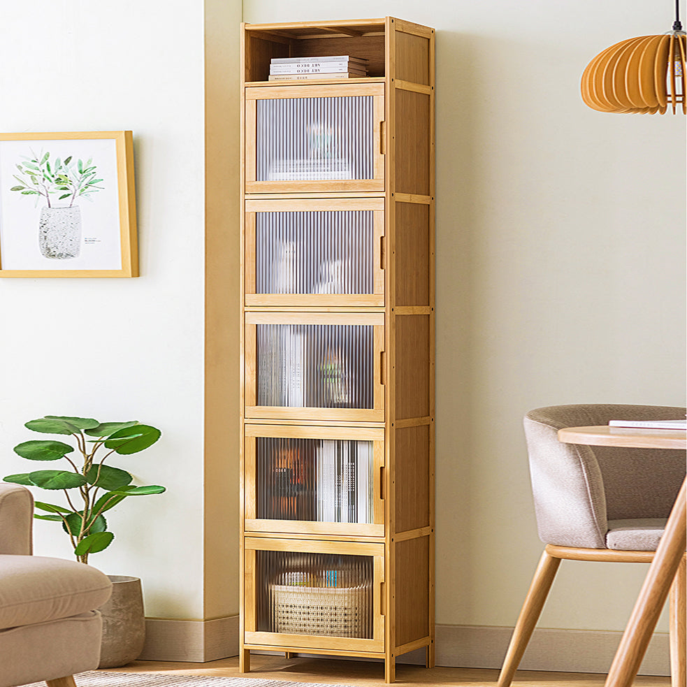 Contemporary Rectangle Storage Cabinet Natural Finish Accent Cabinet with Doors Clearhalo 'Cabinets & Chests' 'cabinets_chests' 'furn' 'furn_cabinets_chests' 'Furniture' 'Living Room Furniture' 6671811