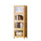 Contemporary Rectangle Storage Cabinet Natural Finish Accent Cabinet with Doors 17"L x 13"W x 49"H Light Yellow Clearhalo 'Cabinets & Chests' 'cabinets_chests' 'furn' 'furn_cabinets_chests' 'Furniture' 'Living Room Furniture' 6671814