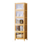 Contemporary Rectangle Storage Cabinet Natural Finish Accent Cabinet with Doors 17"L x 13"W x 61"H Light Yellow Clearhalo 'Cabinets & Chests' 'cabinets_chests' 'furn' 'furn_cabinets_chests' 'Furniture' 'Living Room Furniture' 6671816