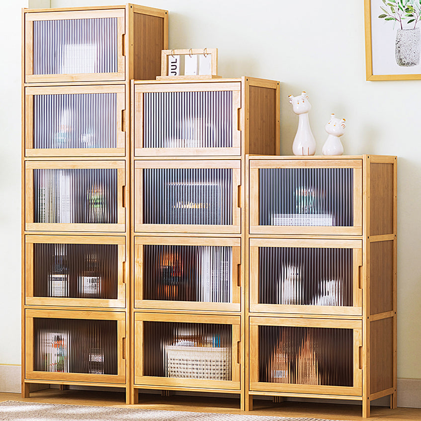Contemporary Rectangle Storage Cabinet Natural Finish Accent Cabinet with Doors Clearhalo 'Cabinets & Chests' 'cabinets_chests' 'furn' 'furn_cabinets_chests' 'Furniture' 'Living Room Furniture' 6671817
