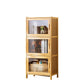 Contemporary Rectangle Storage Cabinet Natural Finish Accent Cabinet with Doors 17"L x 13"W x 38"H Light Yellow Clearhalo 'Cabinets & Chests' 'cabinets_chests' 'furn' 'furn_cabinets_chests' 'Furniture' 'Living Room Furniture' 6671820