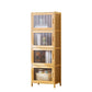 Contemporary Rectangle Storage Cabinet Natural Finish Accent Cabinet with Doors 17"L x 13"W x 49"H Natural Clearhalo 'Cabinets & Chests' 'cabinets_chests' 'furn' 'furn_cabinets_chests' 'Furniture' 'Living Room Furniture' 6671823