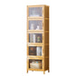 Contemporary Rectangle Storage Cabinet Natural Finish Accent Cabinet with Doors 17"L x 13"W x 61"H Natural Clearhalo 'Cabinets & Chests' 'cabinets_chests' 'furn' 'furn_cabinets_chests' 'Furniture' 'Living Room Furniture' 6671826