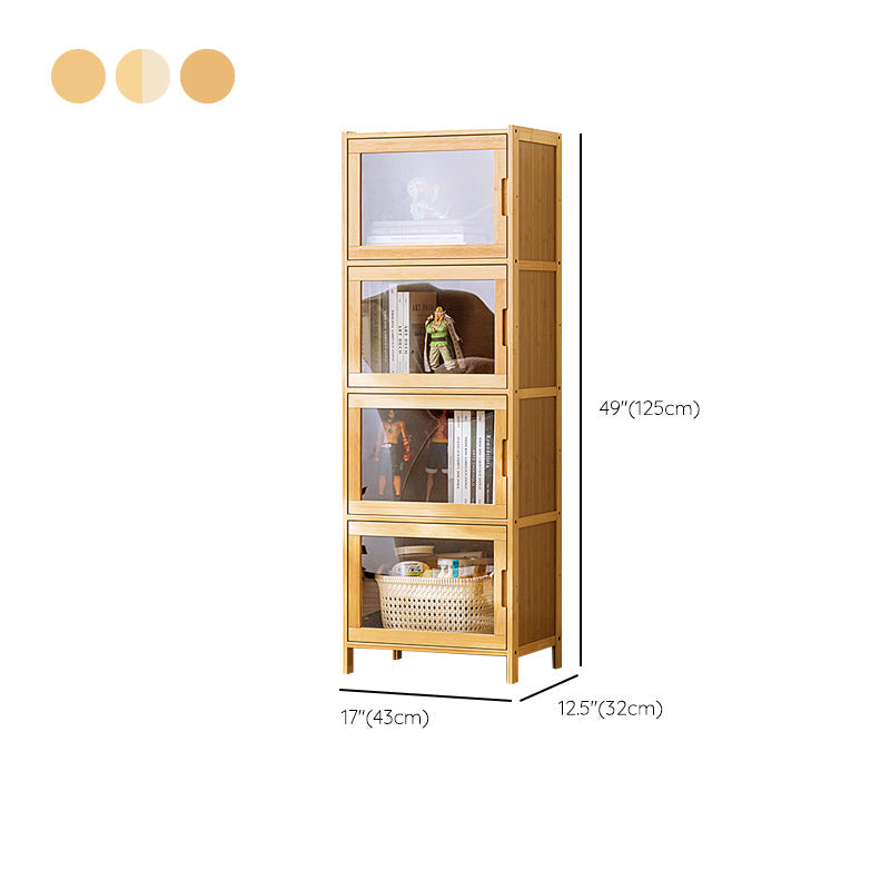 Contemporary Rectangle Storage Cabinet Natural Finish Accent Cabinet with Doors Clearhalo 'Cabinets & Chests' 'cabinets_chests' 'furn' 'furn_cabinets_chests' 'Furniture' 'Living Room Furniture' 6671842