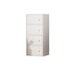 Contemporary Rectangle Storage Cabinet Manufactured Wood Accent Cabinet with Doors 16"L x 9"W x 40"H White Clearhalo 'Cabinets & Chests' 'cabinets_chests' 'furn' 'furn_cabinets_chests' 'Furniture' 'Living Room Furniture' 6671885