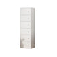 Contemporary Rectangle Storage Cabinet Manufactured Wood Accent Cabinet with Doors 15.7"L x 9.4"W x 59.8"H White Clearhalo 'Cabinets & Chests' 'cabinets_chests' 'furn' 'furn_cabinets_chests' 'Furniture' 'Living Room Furniture' 6671890