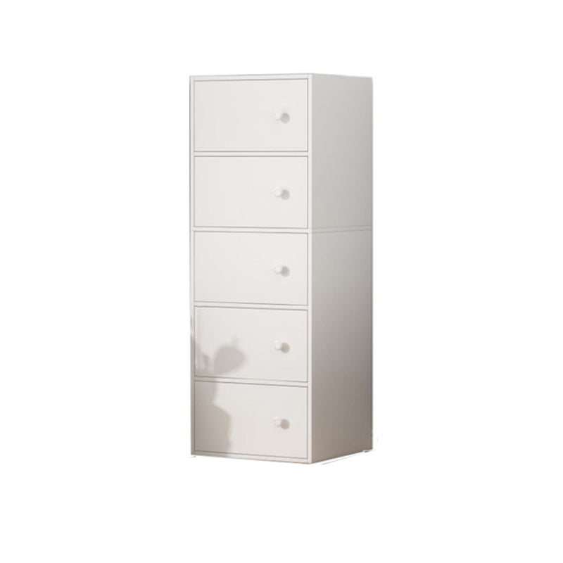 Contemporary Rectangle Storage Cabinet Manufactured Wood Accent Cabinet with Doors 16"L x 12"W x 50"H Clearhalo 'Cabinets & Chests' 'cabinets_chests' 'furn' 'furn_cabinets_chests' 'Furniture' 'Living Room Furniture' 6671895