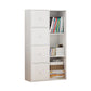 Contemporary Rectangle Storage Cabinet Manufactured Wood Accent Cabinet with Doors 19.7"L x 9.4"W x 41.7"H White Clearhalo 'Cabinets & Chests' 'cabinets_chests' 'furn' 'furn_cabinets_chests' 'Furniture' 'Living Room Furniture' 6671907