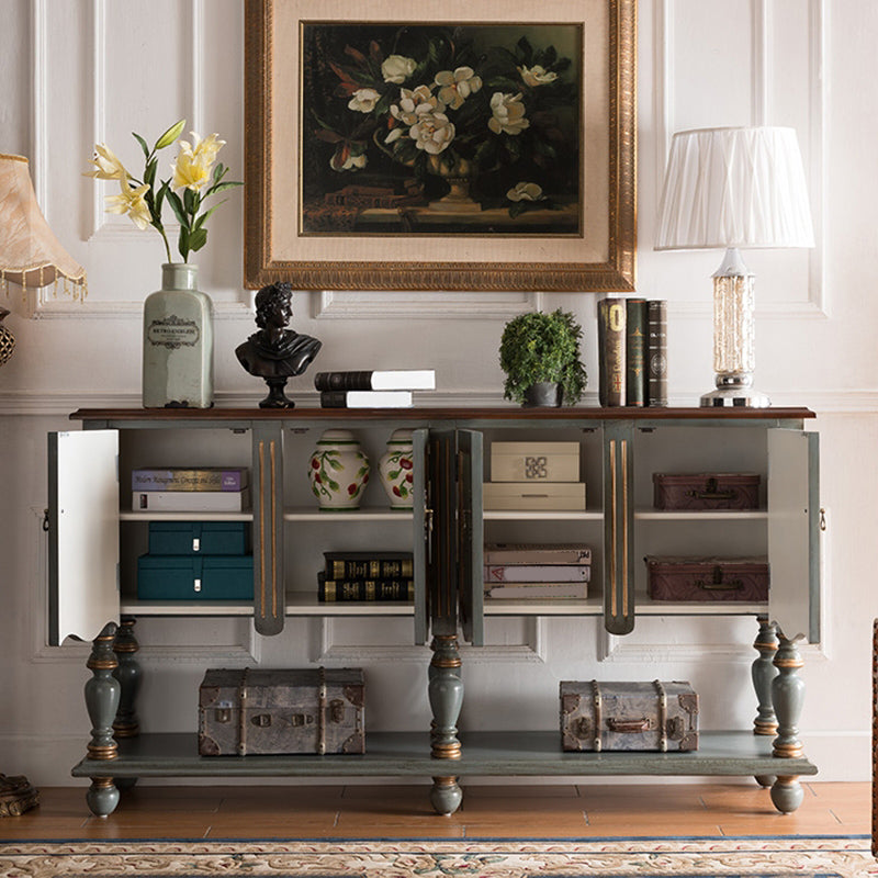 Industrial Solid Wood Storage Cabinet with Doors Chest with Shelves Clearhalo 'Cabinets & Chests' 'cabinets_chests' 'furn' 'furn_cabinets_chests' 'Furniture' 'Living Room Furniture' 6671923