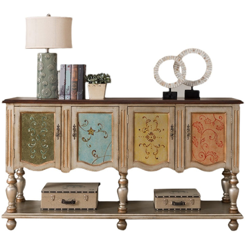 Industrial Solid Wood Storage Cabinet with Doors Chest with Shelves Clearhalo 'Cabinets & Chests' 'cabinets_chests' 'furn' 'furn_cabinets_chests' 'Furniture' 'Living Room Furniture' 6671924