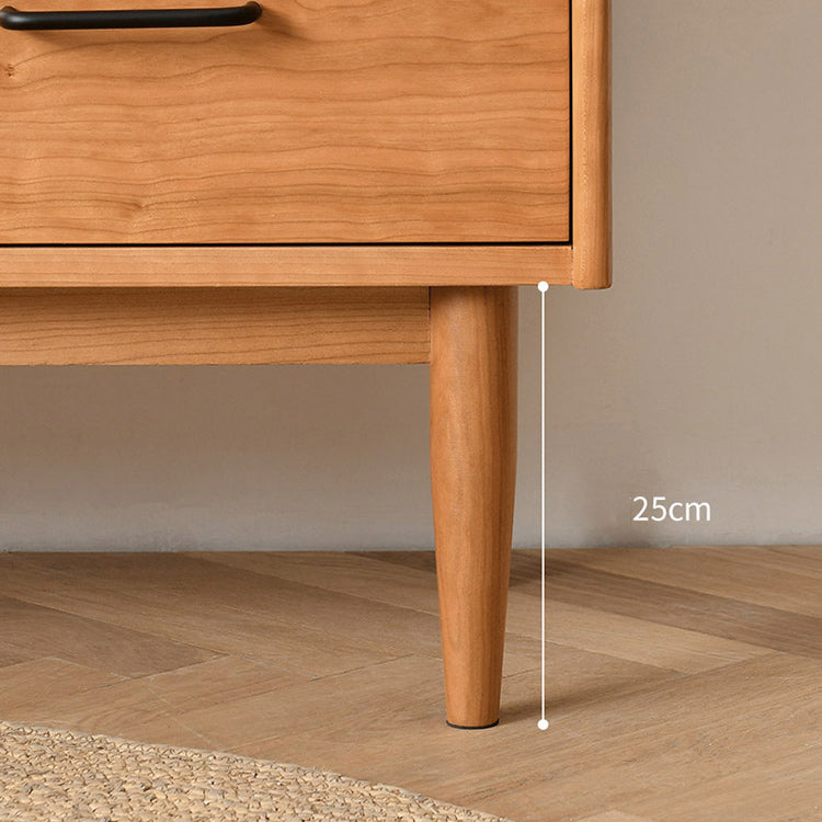 Rectangle Glass Paned Accent Cabinet Industrial Natural Finish Storage Cabinet Clearhalo 'Cabinets & Chests' 'cabinets_chests' 'furn' 'furn_cabinets_chests' 'Furniture' 'Living Room Furniture' 6671947