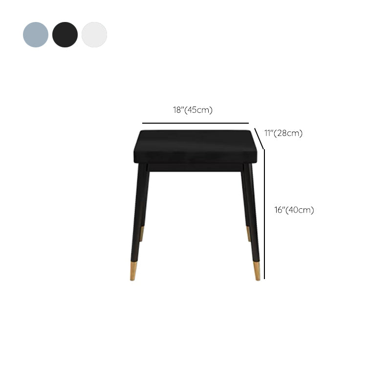 Glam houten framekrandtafel leisteen top ijdelheid met laden