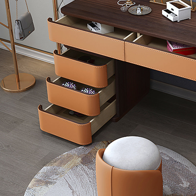 Glam da 17,72 "vanità di trucco in legno con 5 cassetti per la camera da letto