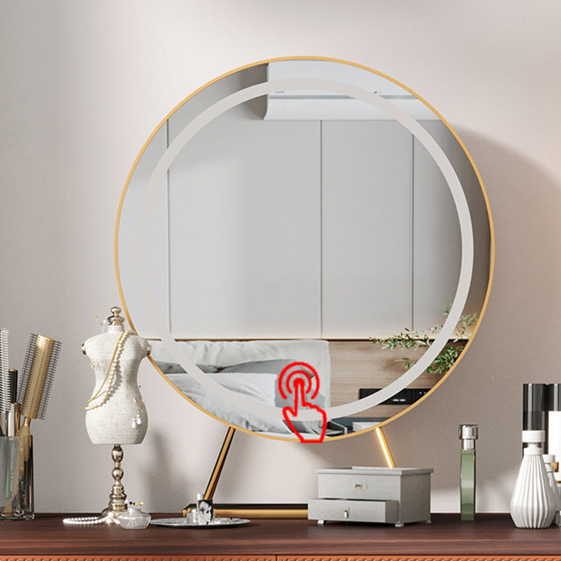 Glam da 17,72 "vanità di trucco in legno con 5 cassetti per la camera da letto