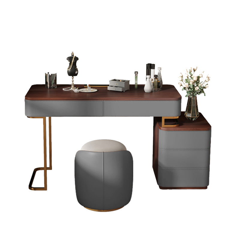 Glam da 17,72 "vanità di trucco in legno con 5 cassetti per la camera da letto