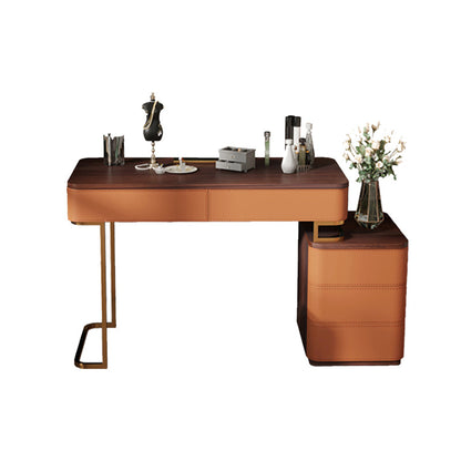 Glam da 17,72 "vanità di trucco in legno con 5 cassetti per la camera da letto