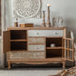 Industrial Espresso Accent Cabinet with Drawer Chest with Doors Clearhalo 'Cabinets & Chests' 'cabinets_chests' 'furn' 'furn_cabinets_chests' 'Furniture' 'Living Room Furniture' 6672075
