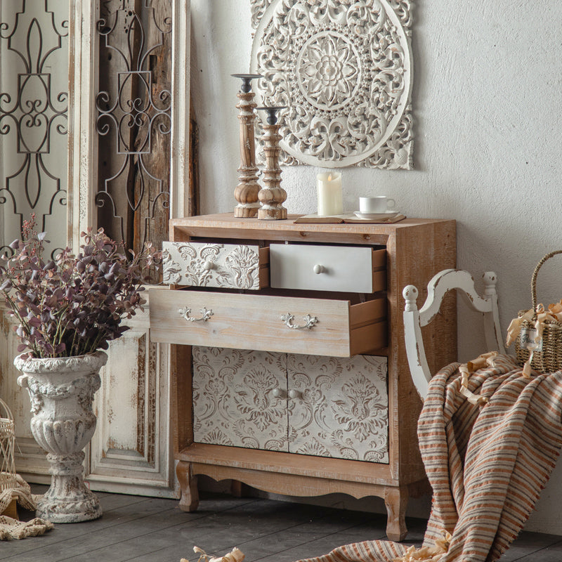 Industrial Espresso Accent Cabinet with Drawer Chest with Doors Clearhalo 'Cabinets & Chests' 'cabinets_chests' 'furn' 'furn_cabinets_chests' 'Furniture' 'Living Room Furniture' 6672076