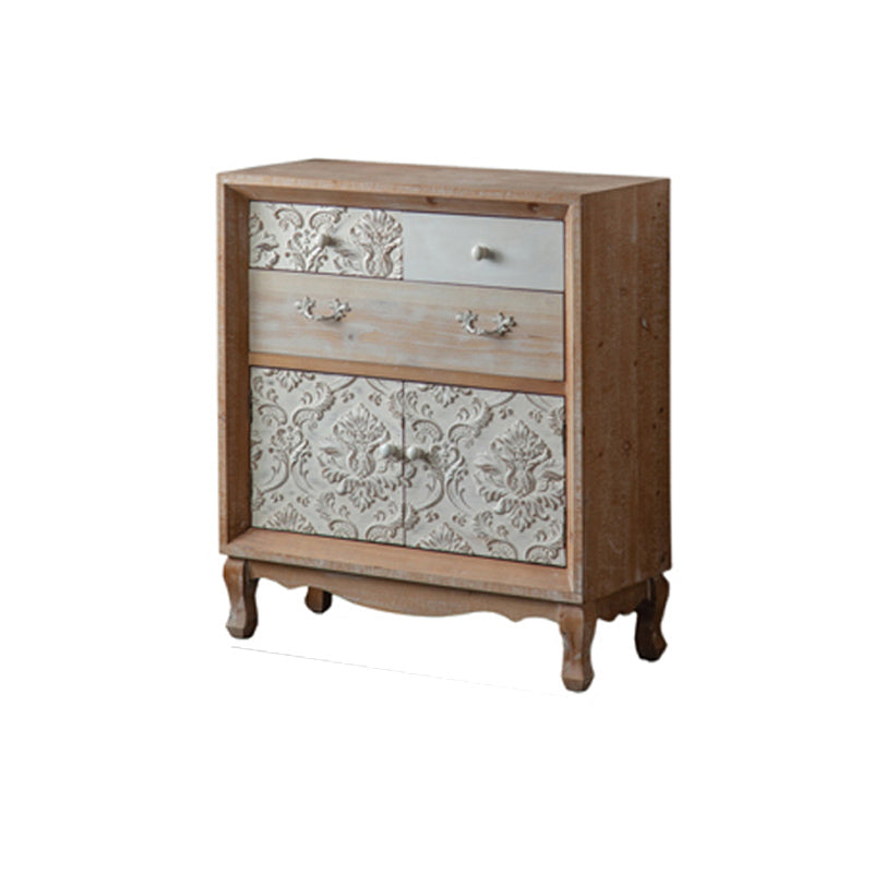 Industrial Espresso Accent Cabinet with Drawer Chest with Doors Clearhalo 'Cabinets & Chests' 'cabinets_chests' 'furn' 'furn_cabinets_chests' 'Furniture' 'Living Room Furniture' 6672079