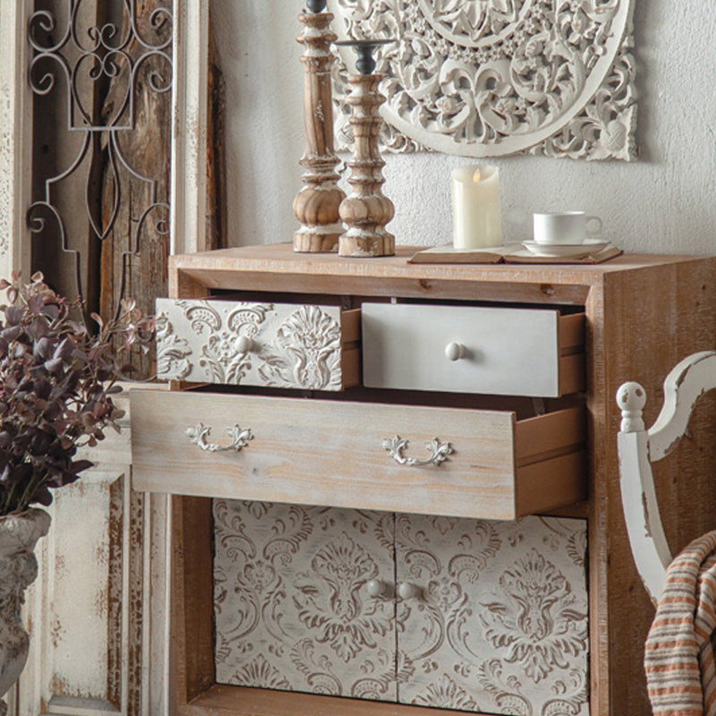 Industrial Espresso Accent Cabinet with Drawer Chest with Doors Clearhalo 'Cabinets & Chests' 'cabinets_chests' 'furn' 'furn_cabinets_chests' 'Furniture' 'Living Room Furniture' 6672080