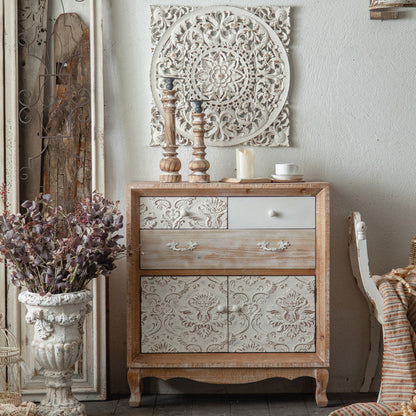 Industrial Espresso Accent Cabinet with Drawer Chest with Doors 32"L x 13"W x 35"H Clearhalo 'Cabinets & Chests' 'cabinets_chests' 'furn' 'furn_cabinets_chests' 'Furniture' 'Living Room Furniture' 6672084