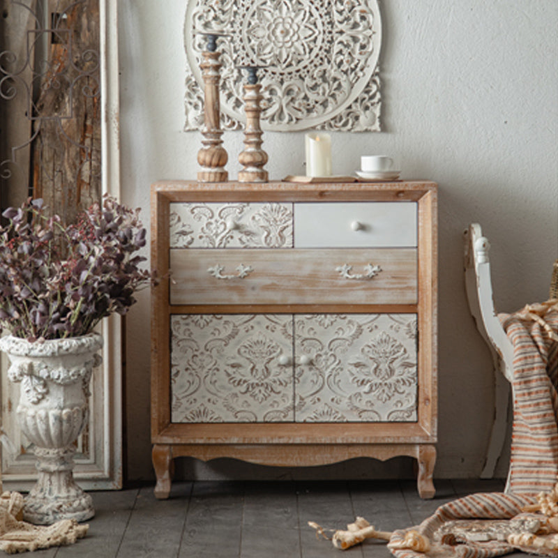 Industrial Espresso Accent Cabinet with Drawer Chest with Doors Clearhalo 'Cabinets & Chests' 'cabinets_chests' 'furn' 'furn_cabinets_chests' 'Furniture' 'Living Room Furniture' 6672087