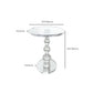 Plastic Round Side End Table Pedestal End Table for Living Room
