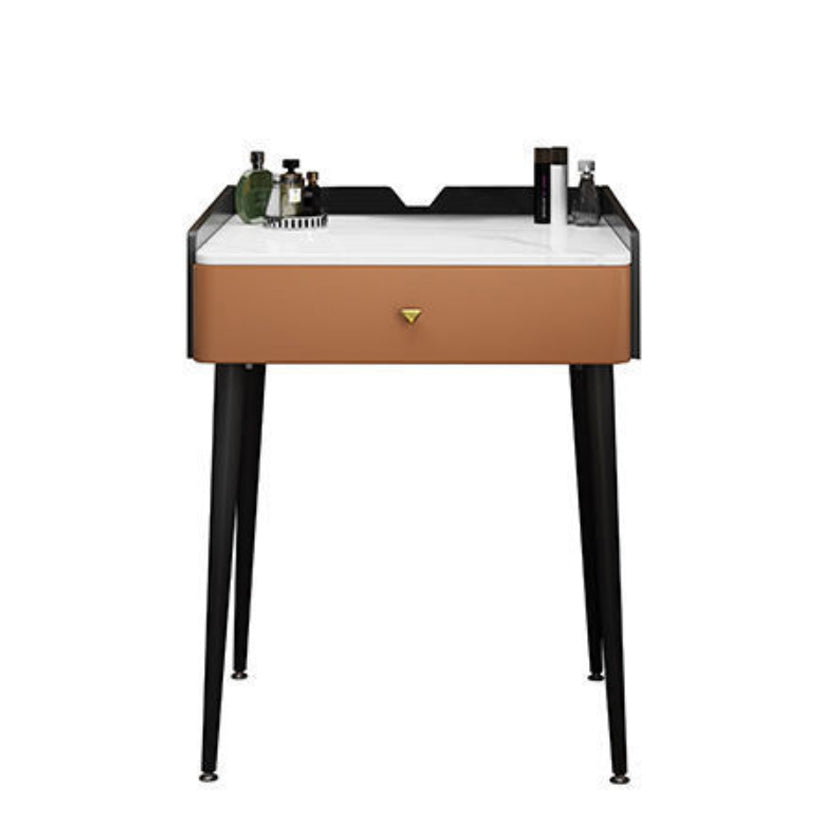 Vanity contemporaneo con cassetto Specchio a specchio in legno a letto Bedroommakeup Vanity Set