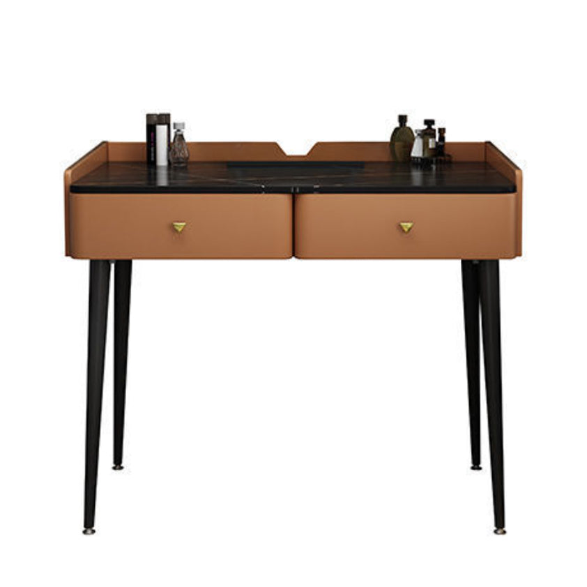 Vanity contemporaneo con cassetto Specchio a specchio in legno a letto Bedroommakeup Vanity Set