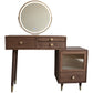 Tavolo da toeletta in legno in legno vanità per trucco in legno massello con cassetti