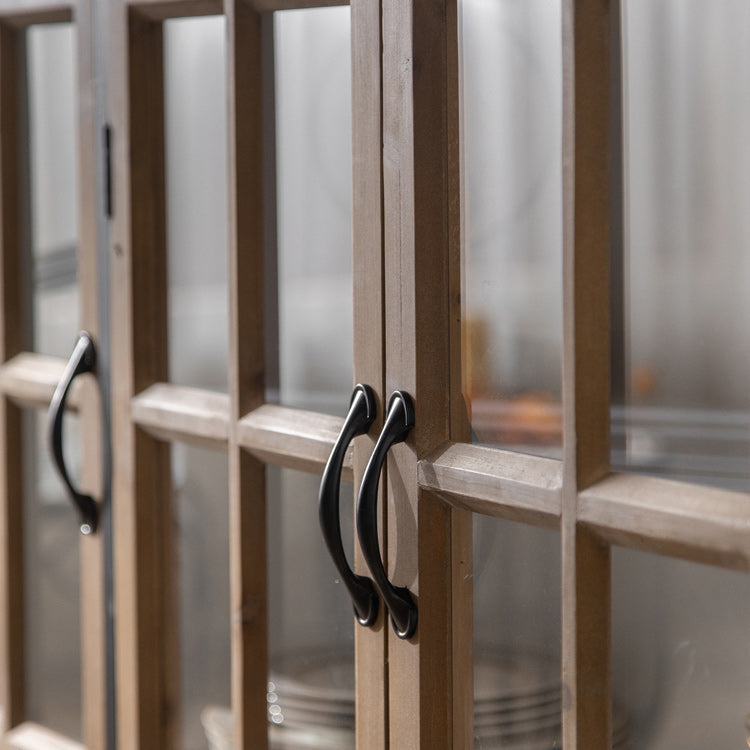 Wood and Iron Chest with Doors Bar Pulls Accent Cabinet with Shelves Clearhalo 'Cabinets & Chests' 'cabinets_chests' 'furn' 'furn_cabinets_chests' 'Furniture' 'Living Room Furniture' 6672531