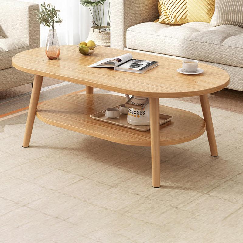 Table basse à quatre pieds en bois artificiel ou table d'appoint avec étagère