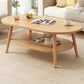 Table basse à quatre pieds en bois artificiel ou table d'appoint avec étagère