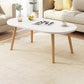Table basse à quatre pieds en bois artificiel ou table d'appoint avec étagère